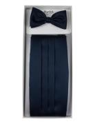 Polyester Cummerbund Set Navy Portia 1924