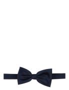 Solid Bow Tie Polyester Navy Portia 1924