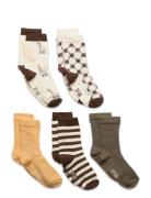 Socks W. Pattern Patterned Minymo