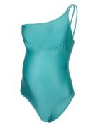 Mllulu Padded Hc Swimsuit Blue Mamalicious