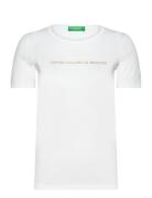 Short Sleeves T-Shirt White United Colors Of Benetton