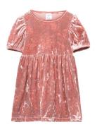 Dress Crushed Velvet Pink Lindex