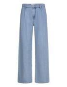 Straight Pleated Jeans Blue Mango