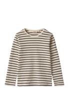 T-Shirt L/S Stig Patterned Wheat