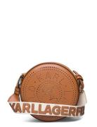 K/Circle Round Cb Perforated Brown Karl Lagerfeld