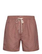 Stan Aop Swim Shorts 2.0 Brown Les Deux