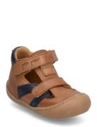Walkers™ Velcro Sandal Brown Pom Pom