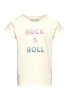 Short Sleeves Tee-Shirt Cream Zadig & Voltaire Kids