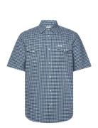 Ss Western Shirt Blue Wrangler