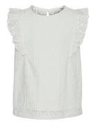 Vmpalma Sl O-Neck Top Jrs Girl White Vero Moda Girl