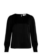 Viellette O-Neck L/S Top/Su - Noos Black Vila