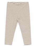 Leggings Striped Rib Beige Huttelihut