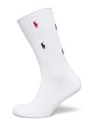 Multicolor Pony Cotton-Blend Crew Socks White Polo Ralph Lauren Underw...