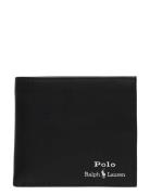 Leather Billfold Wallet Black Polo Ralph Lauren