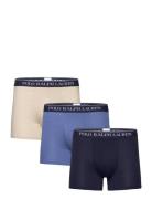 Stretch Cotton Boxer Brief 3-Pack Blue Polo Ralph Lauren Underwear