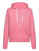 Cotton Fleece Full-Zip Hoodie Pink Polo Ralph Lauren