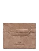 Suede Card Holder Beige Becksöndergaard