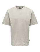 Onsfred Rlx Ss Tee Noos Beige ONLY & SONS