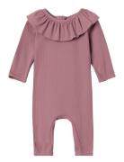 Nbffarlo Ls Uv Long Swimsuit Lil Pink Lil'Atelier