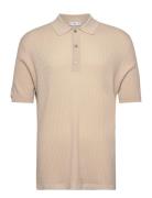 Knit Cotton Polo Shirt Beige Mango