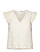 Slfchiara Sl Broderi Top B Cream Selected Femme