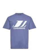 Parcy Logo Tee Blue J. Lindeberg