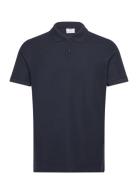 100% Cotton Pique Polo Shirt Navy Mango