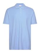 100% Cotton Pique Polo Shirt Blue Mango