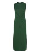 Midi-Dress With Draped Detail Green Mango