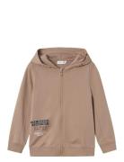 Nkmhalukas Ls Sweat Card Wh Unb Beige Name It