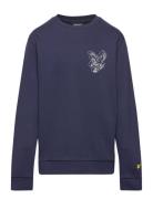 3D Eagle Graphic Sweatshirt Navy Lyle & Scott