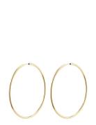 April Recycled Large Hoop Earrings Gold Pilgrim