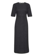 Rozeringz Ss Long Dress Black Gestuz