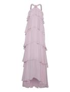 Vmfelicia Sl Ruffle Maxi Dress Exp Pink Vero Moda