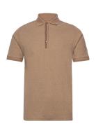 Harvey Polo Ss Tee Beige Mos Mosh Gallery