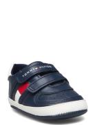 Tommy Hilfiger Crib Shoes With Velcro Navy Tommy Hilfiger