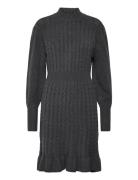 Vmvera Ls Short Knit Dress Vma Grey Vero Moda