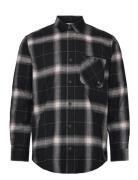 Michael Check Flannel Shirt Ls Black Clean Cut Copenhagen