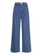 Kenzie Pleat Wide Jeans Blue NORR