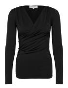 Rwsbillie Ls V-Neck Black Rosemunde