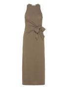 Bow Knitted Dress Khaki Mango