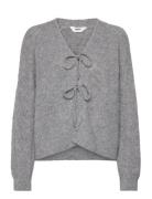 Objflora Re L/S Knit Cardigan Noos Grey Object