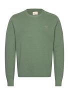 Milano Knit Cotton Butt D C-Neck Green GANT