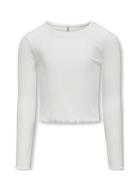 Kognella L/S O-Neck Top Jrs Noos White Kids Only