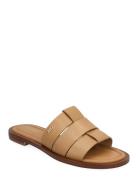 Ryland Flat Slide Brown Michael Kors