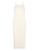 Structure Strap Dress Cream Bubbleroom