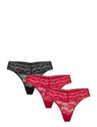 Brief Lacey Thong Low 3 Pack Red Lindex