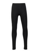 Basic Leggings Solid Black Lindex