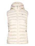 Lw Padded Global Stripe Vest Cream Tommy Hilfiger