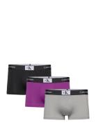 Low Rise Trunk 3Pk Purple Calvin Klein